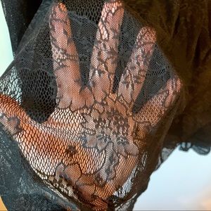 Black Lace Maxi Skirt